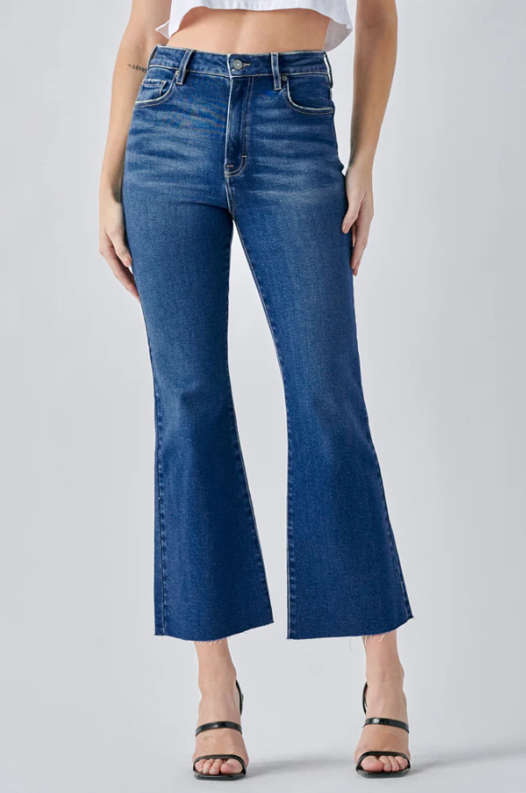 Happi Clean Cropped Flare Jean