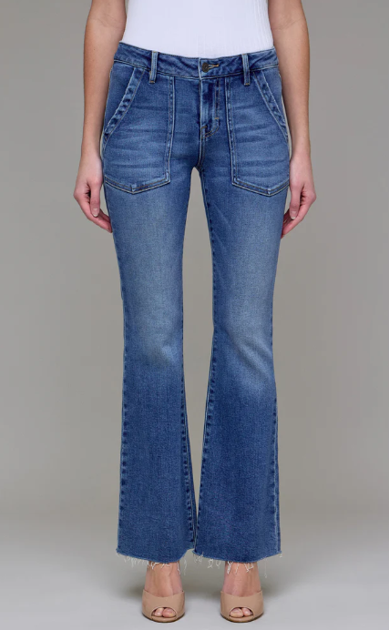 Happi Flare Jean w/ Patch Pockets