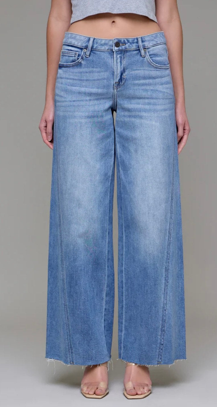 Nori Mid Rise Extra Wide Leg Jeans