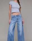 Nori Mid Rise Extra Wide Leg Jeans