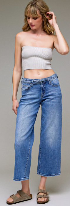 Logan Medium Mid Rise Petite Dad Jean