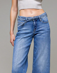 Logan Medium Mid Rise Petite Dad Jean