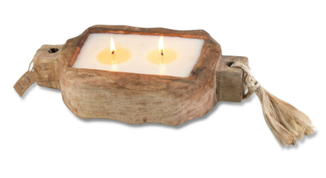 Driftwood Candle Tray 240Z - Ginger