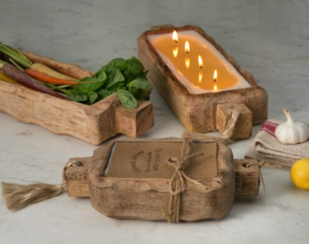 Driftwood Candle Tray 240Z - Ginger