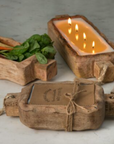 Driftwood Candle Tray 240Z - Ginger