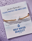 Holy Water Angel Wing Brac. Pearl/Gold