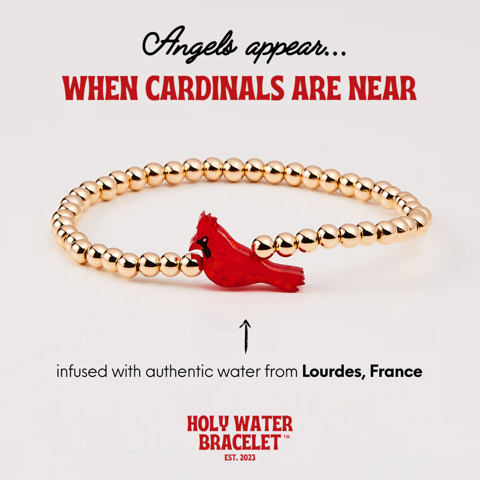 Cardinal Holy Water Bracelet