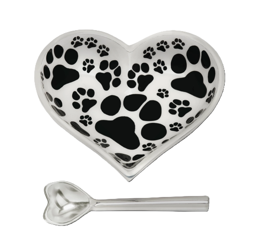 Happy Puppy Love Heart w/ Heart Spoon