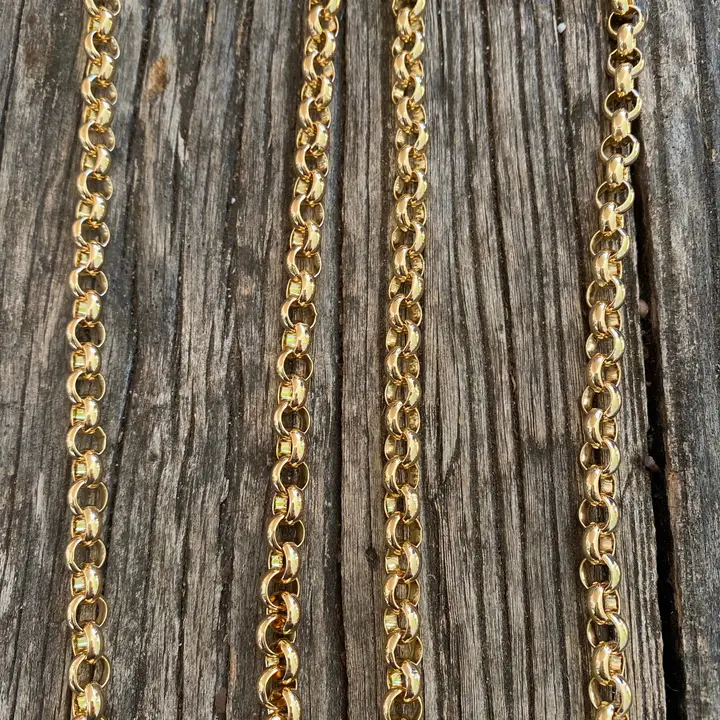 Chunky Rolo Chain w/ Large Pave Clasp