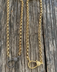 Chunky Rolo Chain w/ Large Pave Clasp
