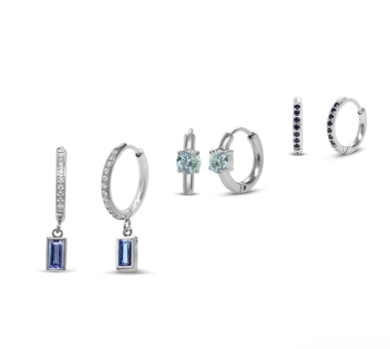 Hoop Hooray Anacapri Bella Blues silver