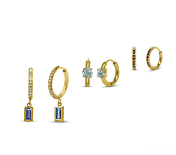 Hoop Hooray Anacapri Bella Blues Gold