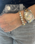 Stretchy Bezel Heart Bracelet