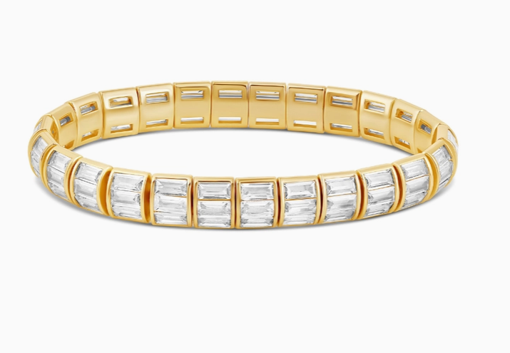 Ice Baguette Stretchy Bracelet