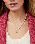 Tudor Delicate Necklace - Peacock Blue