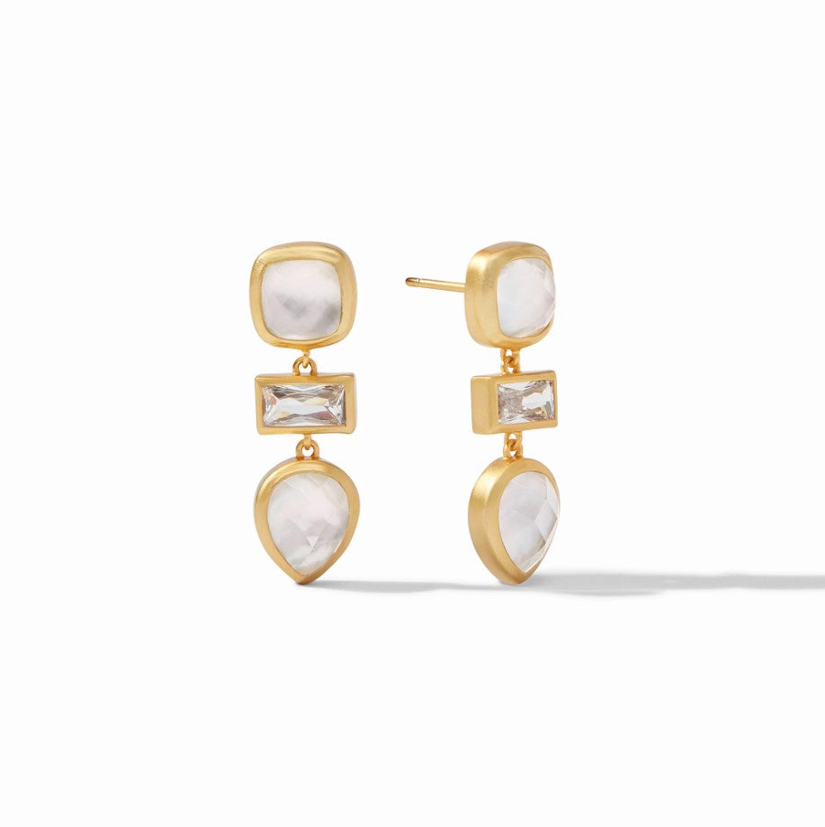 Antonia Tier Earring - Clear Crystal