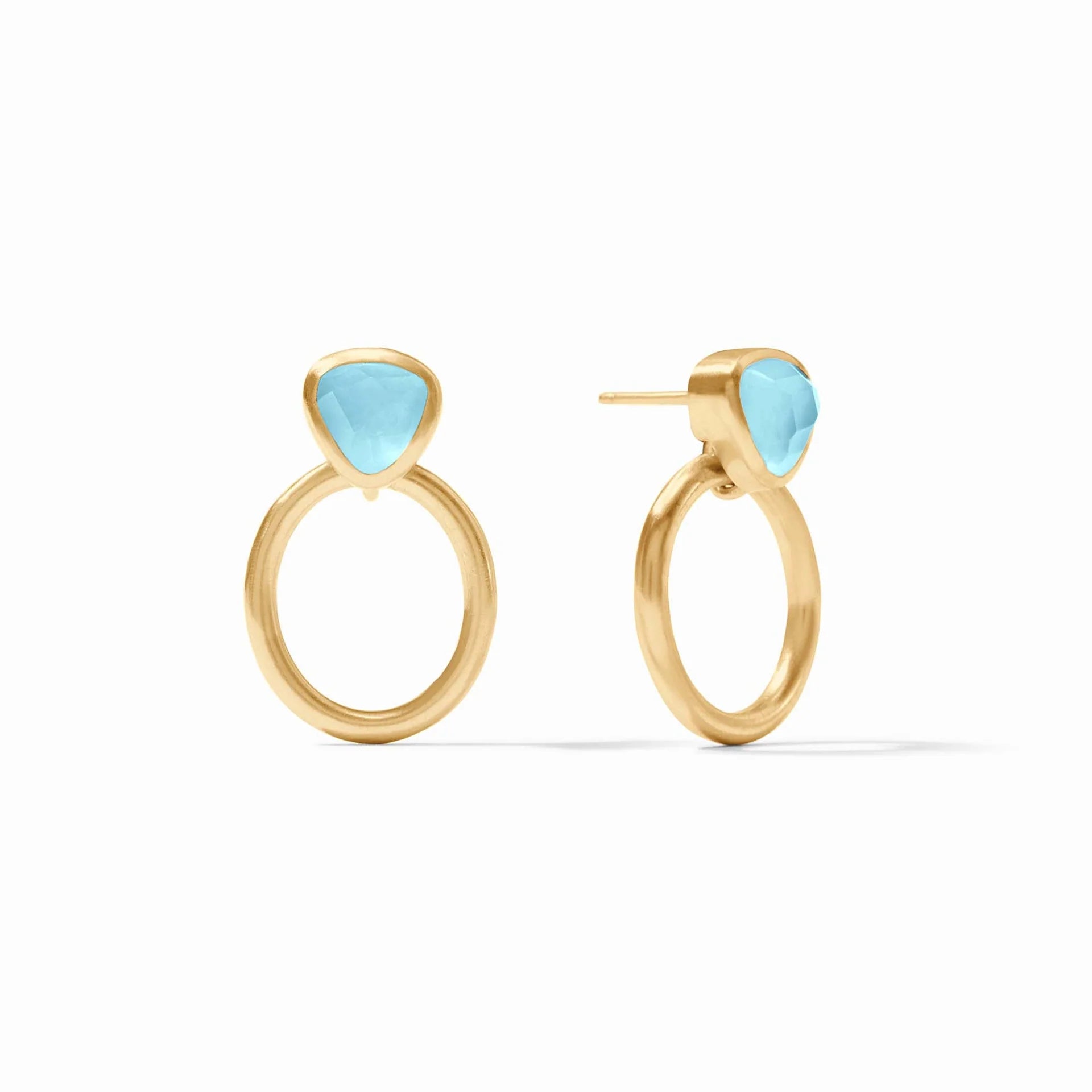 Aquataine Blue With Gold Ring