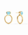 Aquataine Blue With Gold Ring