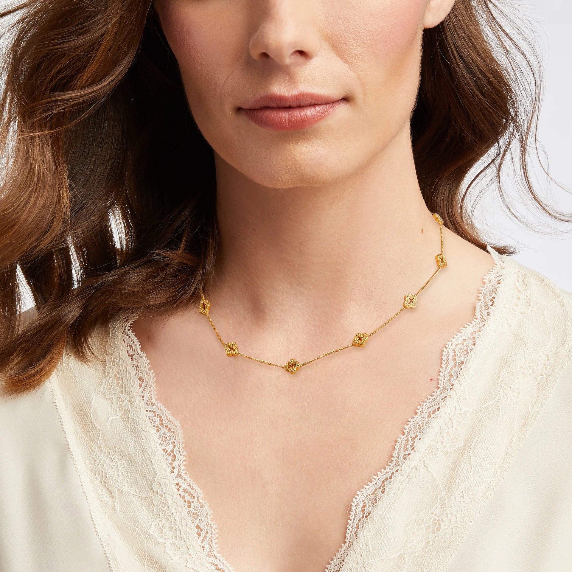 Florentine Demi Station Necklace