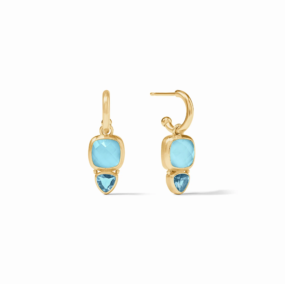 Aquitaine Duo Hoop Earring - Capri Blue