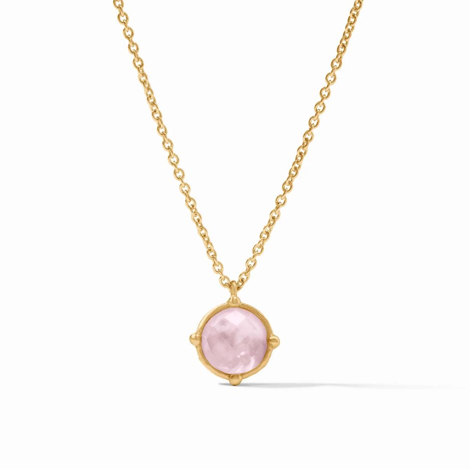 Honeybee Solitaire Necklace - Rose
