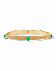 Cabochon Bangle - Iridescent Emerald