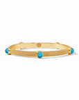 Cabochon Bangle - Iridescent London Blue