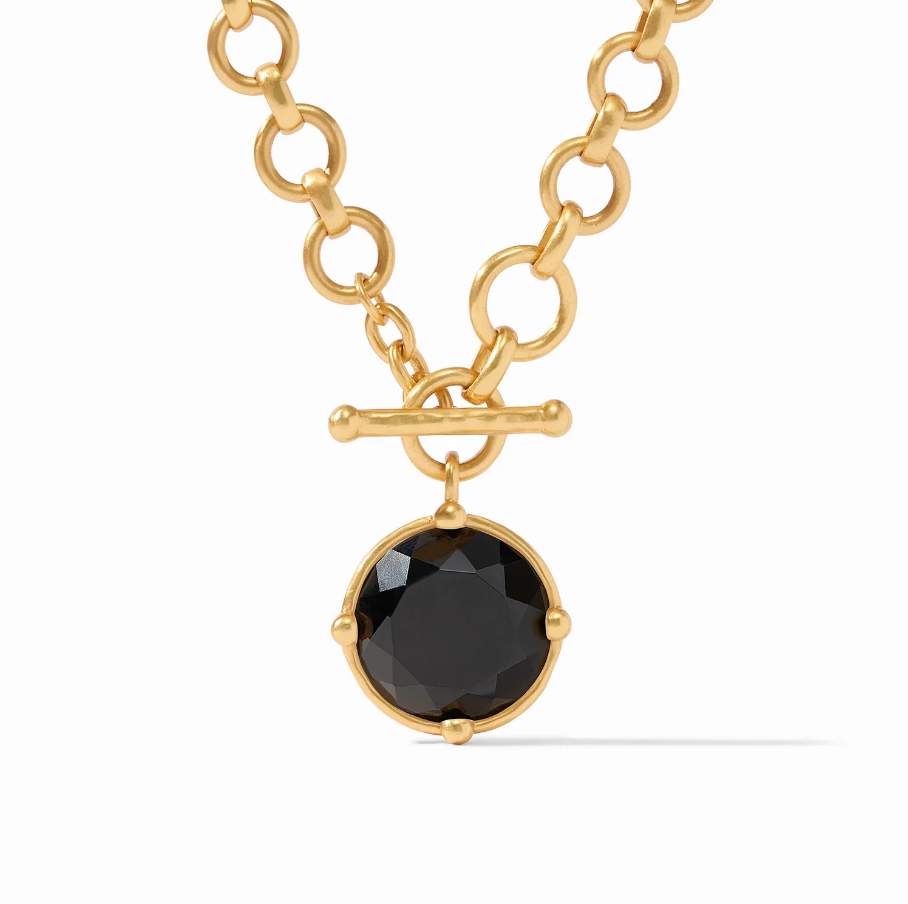 Honeybee Demi Necklace - Obsidian Black