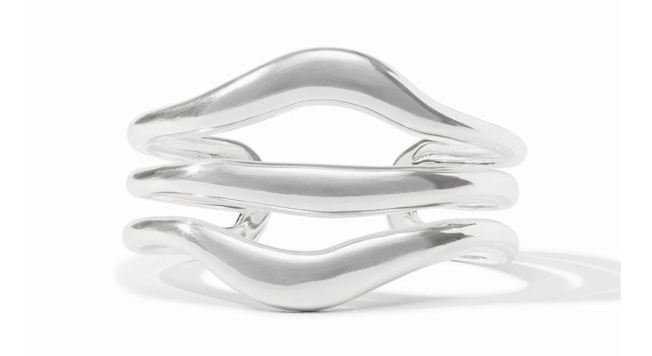 Silver Wave Cuff