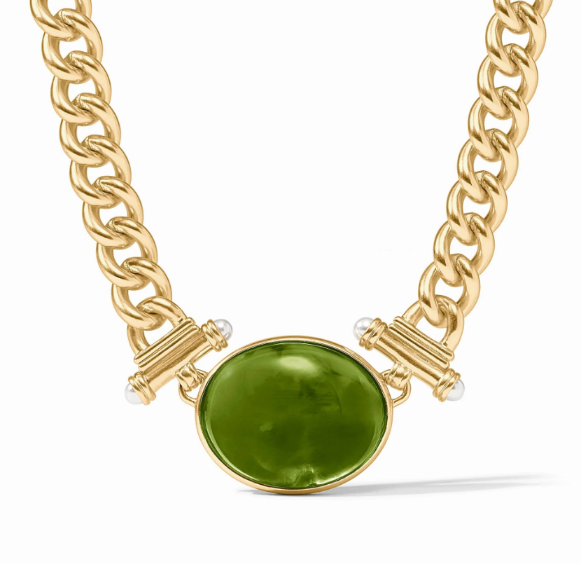 Dolce Statement Necklace Palmetto Green