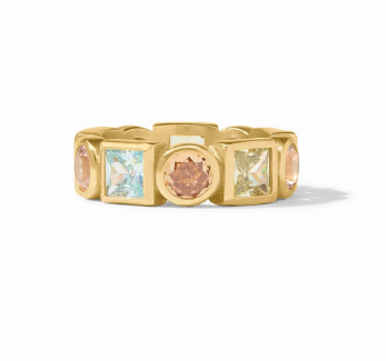 Gold Jolie Ring Multi Stone - Size 7