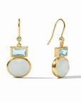 Gold Jolie Midi Aquamarine Earring