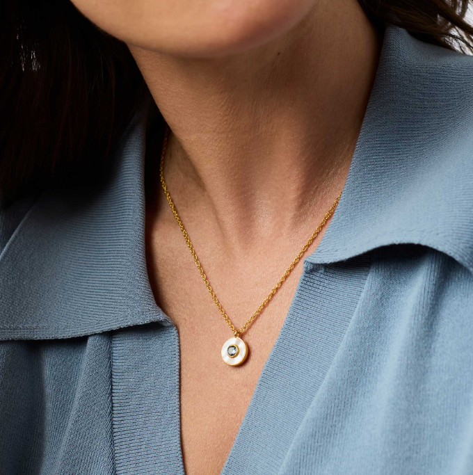 Gold Colette Circle Delicate Necklace