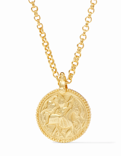 Gold Coin Pendant Necklace