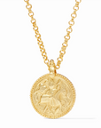 Gold Coin Pendant Necklace