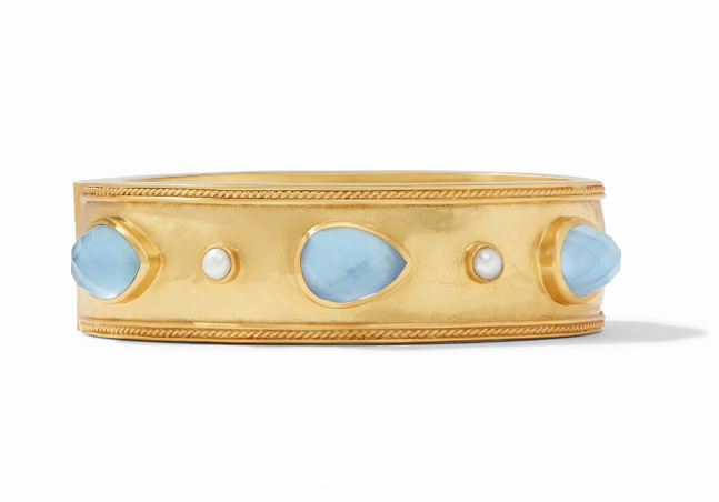 Gold Cannes Statement Hinge Bangle