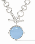 Honeybee Demi Neck- Silver/blue