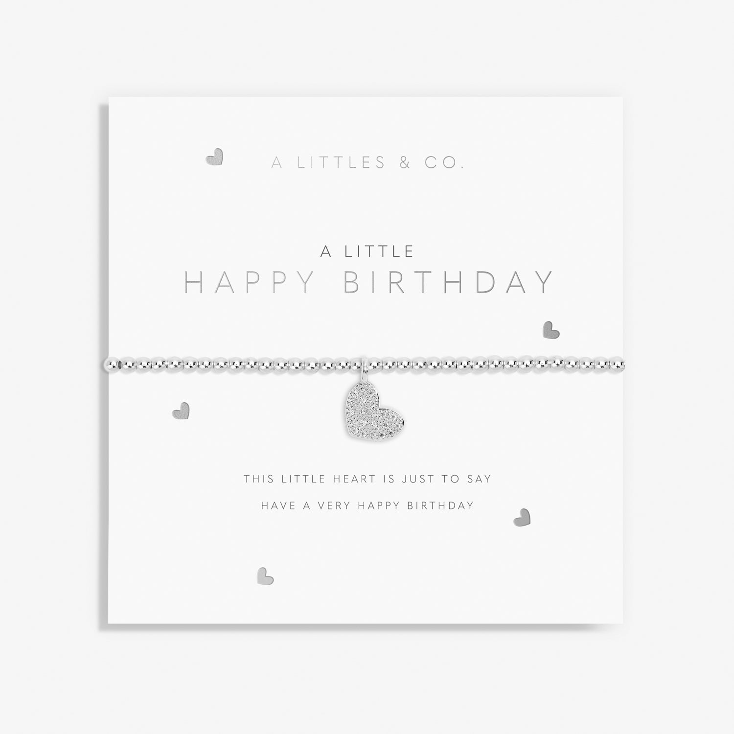 A Little Happy Birthday Bracelet -Silver
