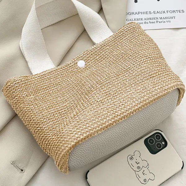 Simple Vacation Weave Bag