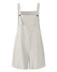 White Button Romper