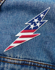 USA Lightning Bolt Patch