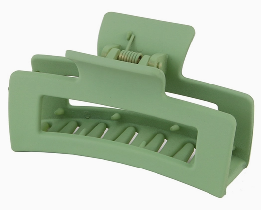 Square Banana Clip Green