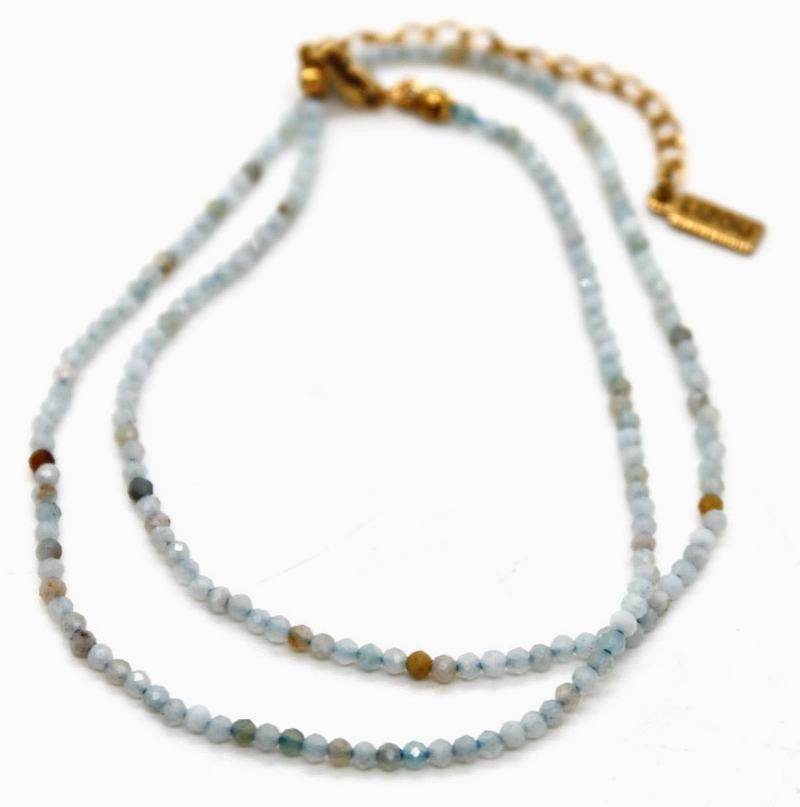 Short Mini Amazonite Stone Necklace