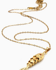 Delicate Articulated Gold Fish Necklace
