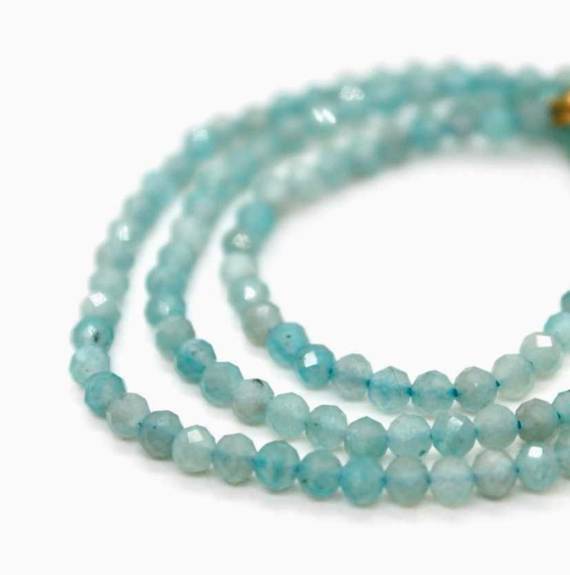 Short Amazonite Simple Stone Necklace