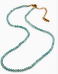 Short Amazonite Simple Stone Necklace