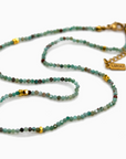 Phoenix Stone/Gold Short Necklace