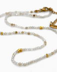 Rutilated Quartz Stone/Gold Necklace