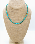 Turquoise Jasper + Gold Necklace