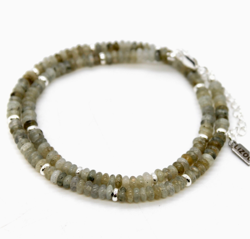 Labradorite + Silver Necklace